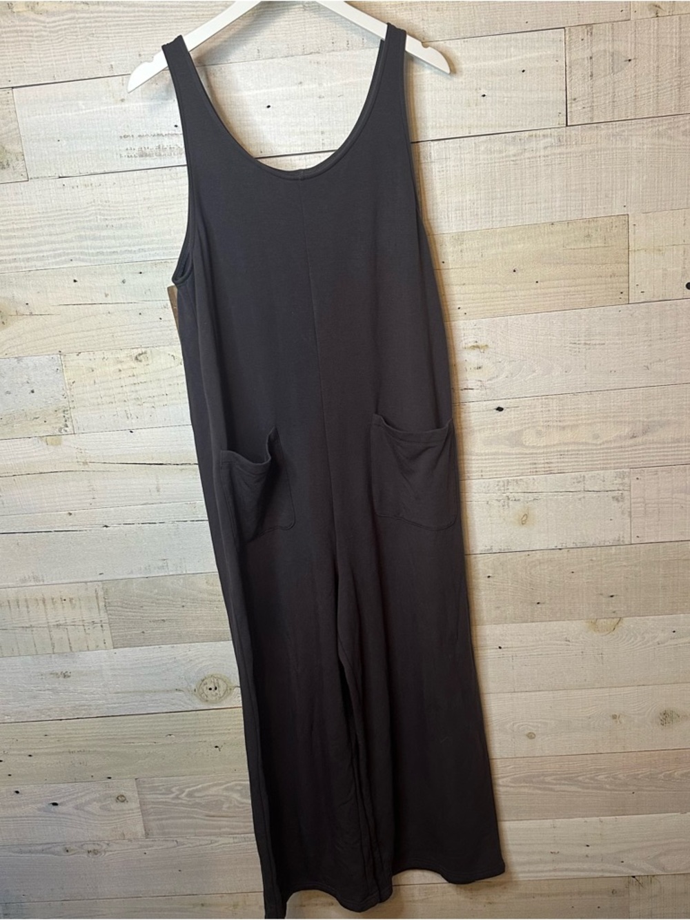 MWL by Madewell Broadway Jumpsuit Charcoal Grey Large - Picture 11 of 12